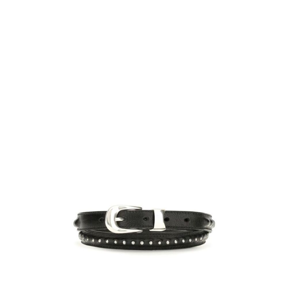 Our Legacy Black Calf Leather Bos Taurus Regular Men's Belt